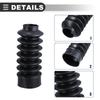 Motoforti Universal Fork Gators Motorcycle 39mm Fork Cover Shock Boots Rubber Black 1 Set