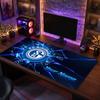 Tappetino per Mouse Grande Personalizzato FC Schalke 04, Stampa Testo Nome Personalizzato, Tappetino da Scrivania Antiscivolo con Logo Calcio, Regalo per Gamer