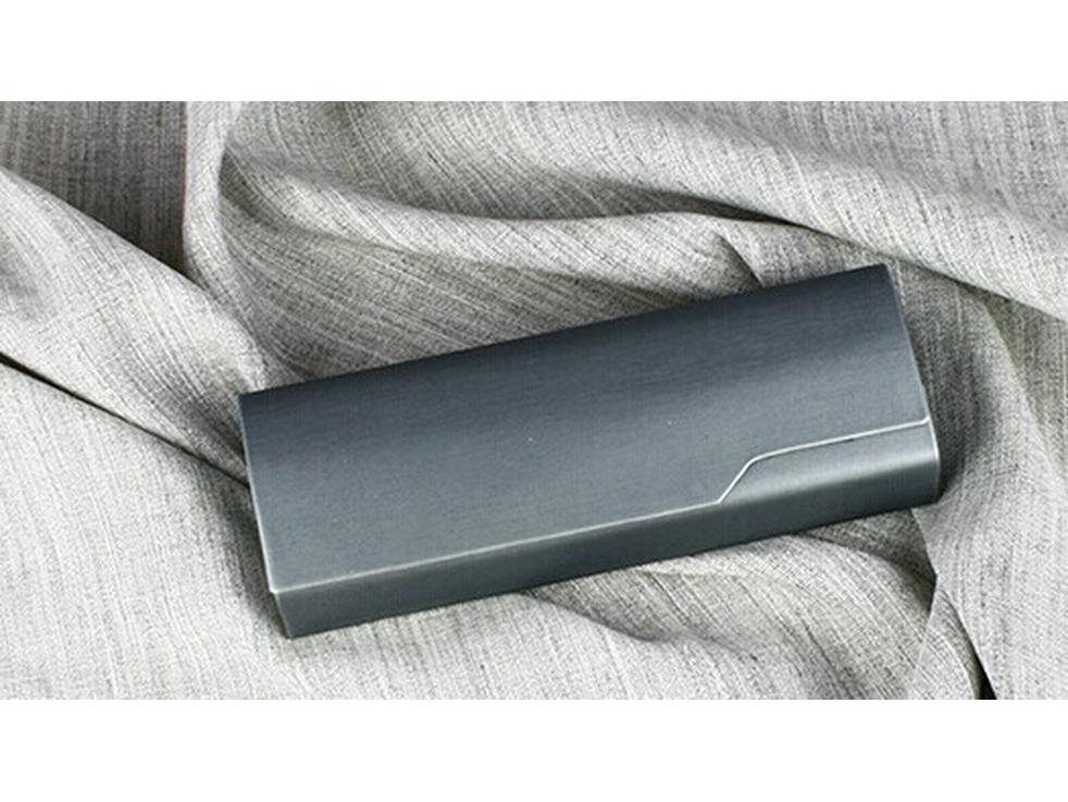 Handmade Brushed Iron Eyeglass Case for Myopia Glasses - Custom Print Available