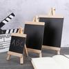 Writing Desktop Message Black Collapsible Wooden Boards Pine Wood Easel Blackboard Chalkboard