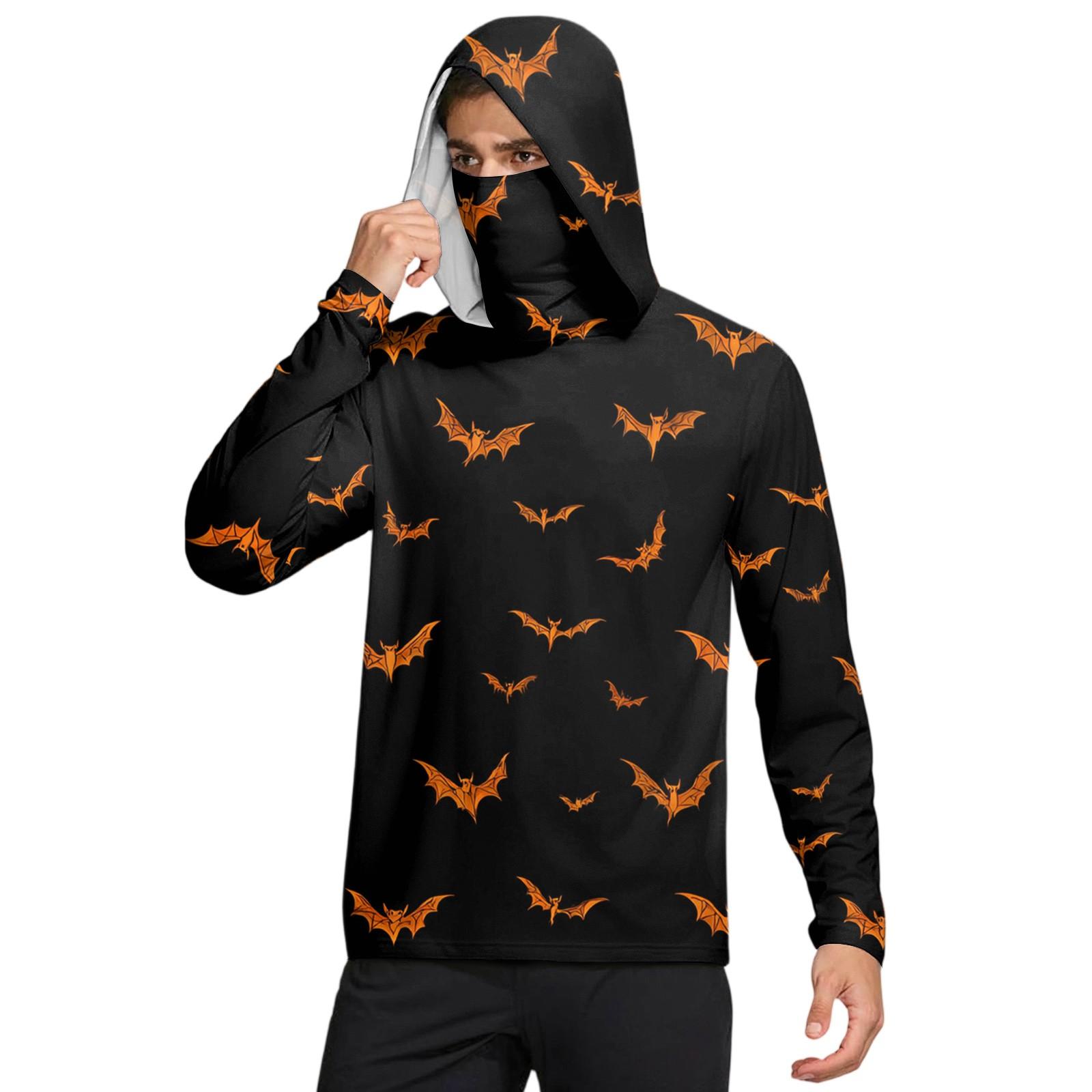 

Мужская рубашка с защитой от солнца UPF50+, быстросохнущая рубашка с длинным рукавом, рубашка для бега, тренировок, рыбалки XXL