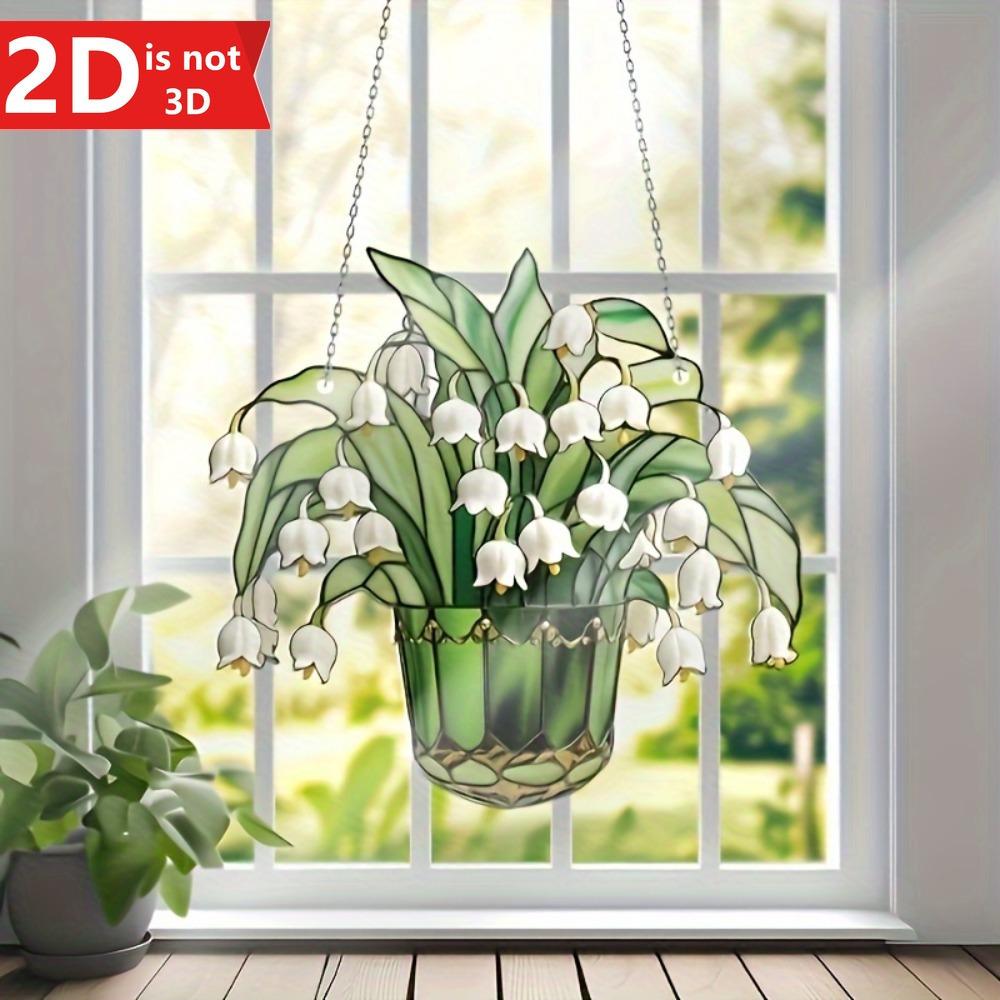 

2D floral light catcher for home decor. An elegant gift for weddings, birthdays, and holidays. чистый