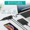 CHOETECH To RJ45 4in1 Hub Gigabit Ethernet High Speed LAN Network Adapter Compatible with MacBook USB3.0 Type-C Etc. HUB-U02