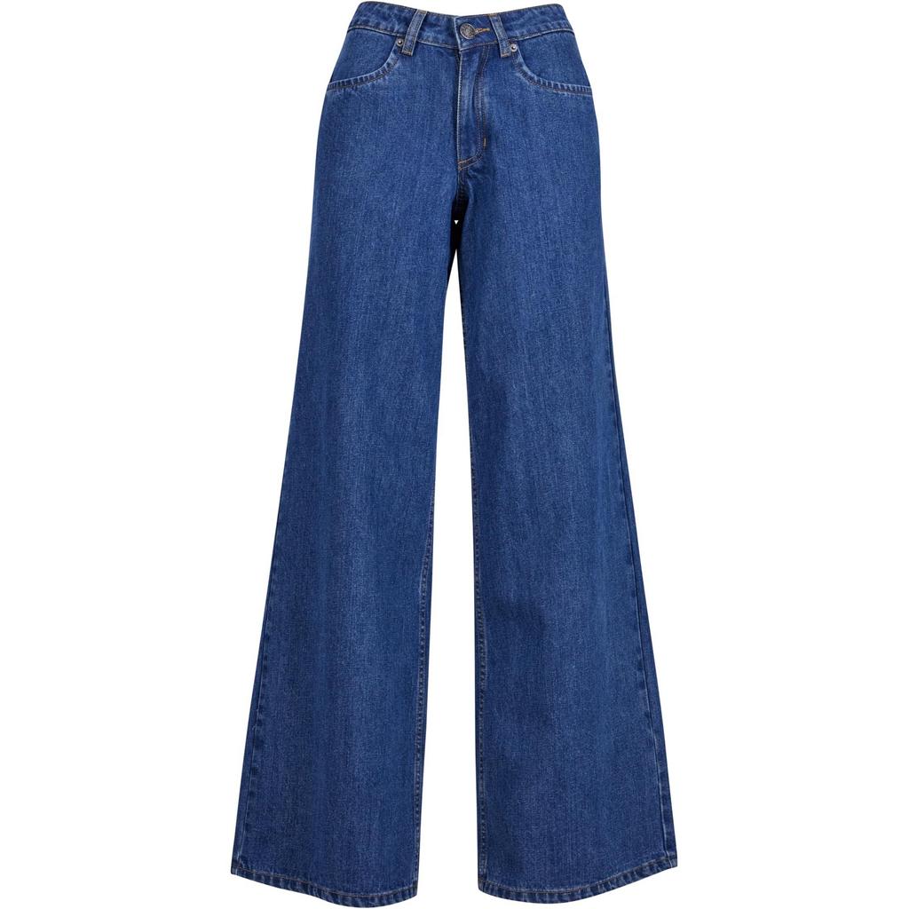 Urban Classics Damen/Damen Denim Mid Rise Wide Jeans