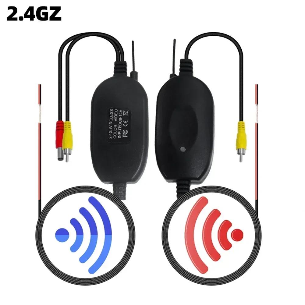 2 4GHz Wireless Car Reverse Camera Kit Transmitter And Receiver PAL/NTSC System Compatible With 12V Vehicles