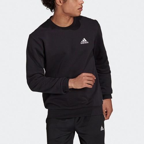 adidas Sports Logo Casual Pullover Hoodie for Men, Black