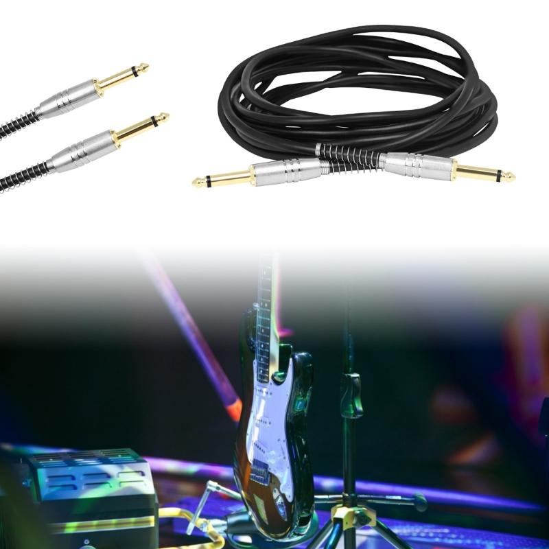 Audio Cable 6.35mm Jack Male to Male AUX Cable For Guitar Electric Piano Mixer Stereo Amplifier 6.35 to 6.35 Audio Line