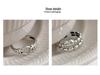 925 Sterling Silver Double-Layer Heart Open Ring for Women, Japanese & Korean Design, Light Luxury, High-End