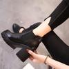 Autumn Winter  Coarse Heel Thick Bottom Fashionable Versatile Short Boots Casual Comfortable Women's High Heels