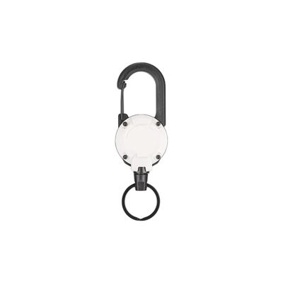 [BaraRose] Reel Key Chain Key Chain Stretchable 600mm Strong Carabiner