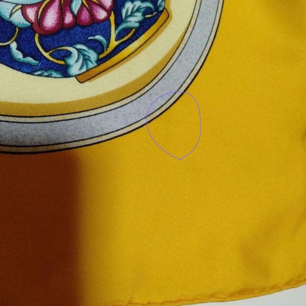 Used Hermes Scarf Carre 90 "Flacon~Perfume Bottle~"