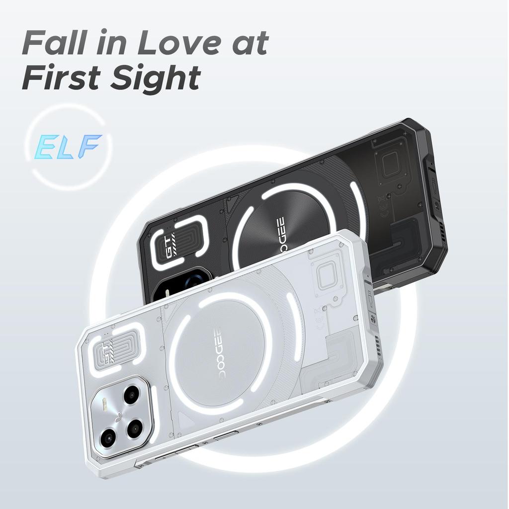 DOOGEE Blade GT Odolný smartphone, 32GB+256GB/2TB, 120Hz 6,72'' FHD+, Dynamický efekt LED světla