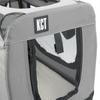 KCT Medium Grey Fabric Pet Carrier Travel Transport Bag for Cats and Dogs