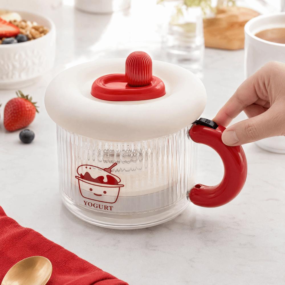 Reusable Yogurt Strainer ABS PC 304 Stainless Steel Whey Separator  Soy Milk Making