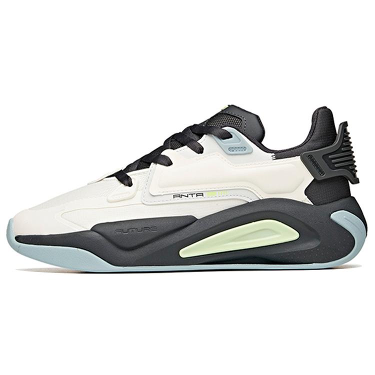 

New Anta Super Body Slip Resistant Cushioning Abrasion Resistant Low Top Skateboard Shoes White Charcoal Gray 112118083-3 42
