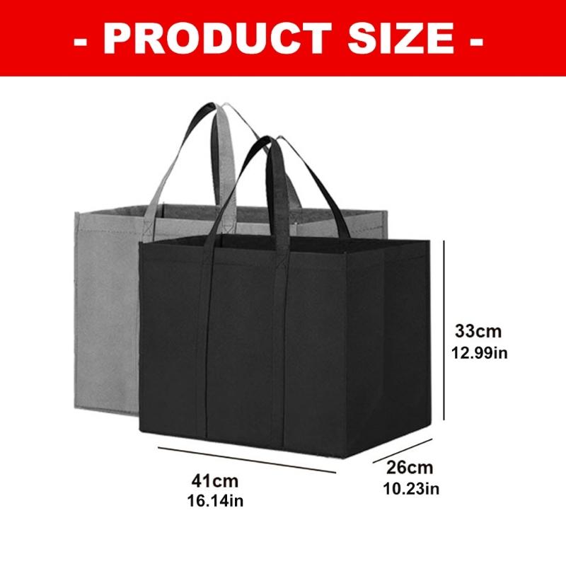 Spacious Large Capacity Nonwoven Toted Bag For Heavy Shopping Trip Foldable Storage Solution