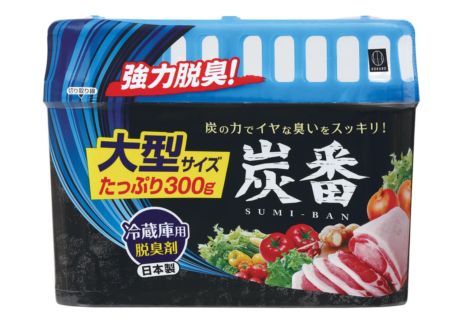 

Kokubo Powerful Deodorizer Charcoal for Refrigerator Large Size 300g