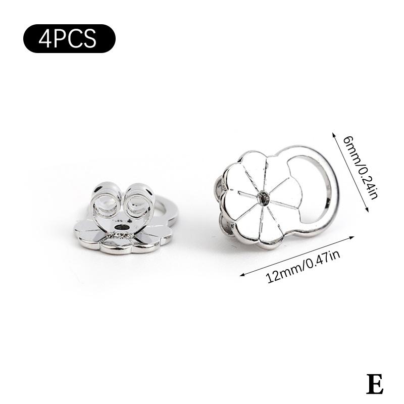2Pcs Plum Blossom Earring Lifters Heavy Studs Secure Ear Back Stoppers Anti-Tilt Ear Plug Caps Accessory for Earrings