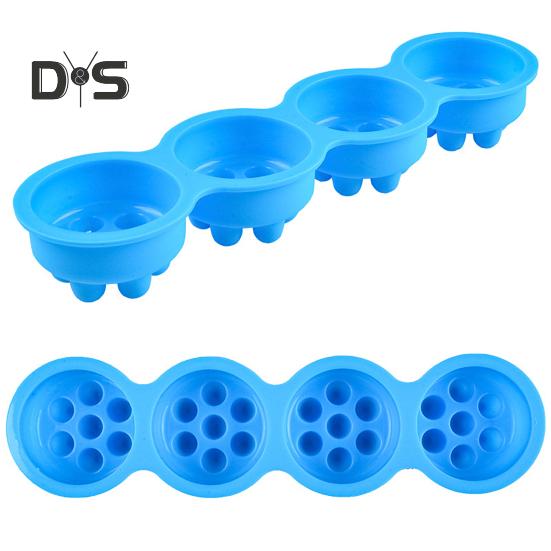 Niezawierająca BPA forma silikonowa wielokrotnego użytku, praktyczna okrągła forma do robienia mydła do masażu