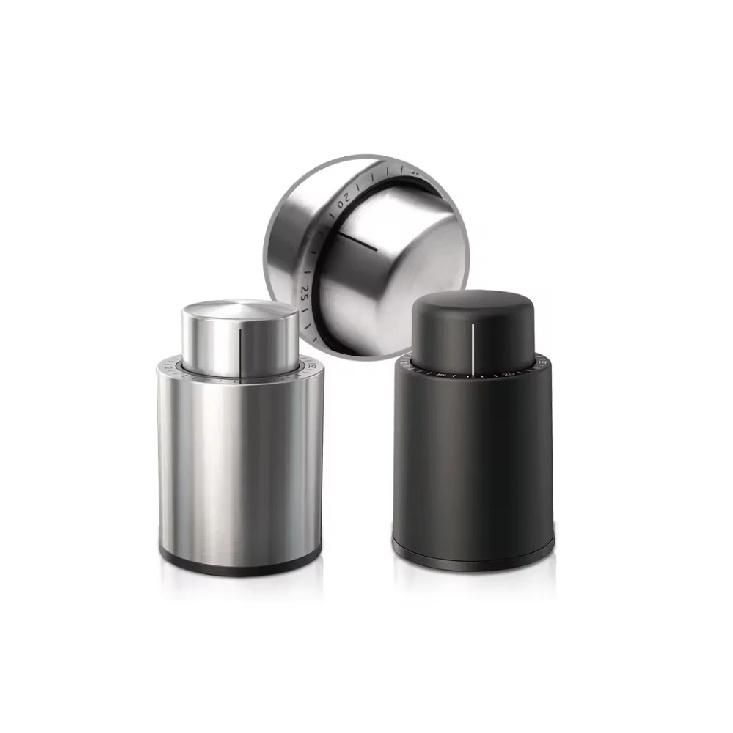 Wine Bottle Stoppers Vacuum Wine Stopper Stainless Steel Wine Savers Vacuum Pump Corks Keep Wine Really Fresh 5