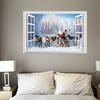 Christmas Window 3D Wall Stickers Personality Home Christmas Decoration Stereo Wall Stickers
