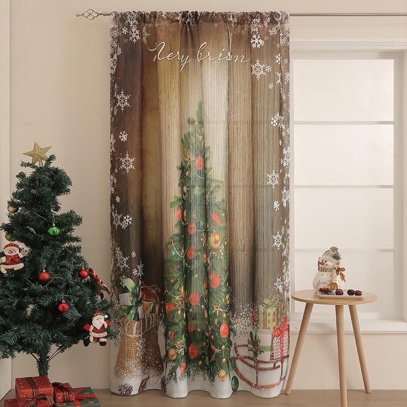 Amerikanische weihnachtliche Verdunkelungsvorhänge - Festlicher rechteckiger Dekostoff