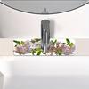1Pcs Elegant Rose Flower Sink Faucet Absorbent Mat, Drainage Pad, Kitchen Bathroom Sink, Countertop Drain Pad