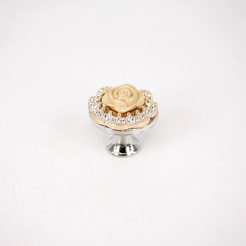 [Opening Door] Double-Piece Table Handle Factory Direct Supply Handle European Coffee Cupboard Drawer Small Single-Hole Plastic Handle