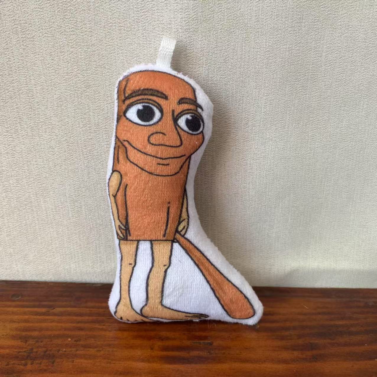 

Italian Brainrot Al Tung Tung Sahur Tralalero Tralala Plush Keychain Pendant Brown