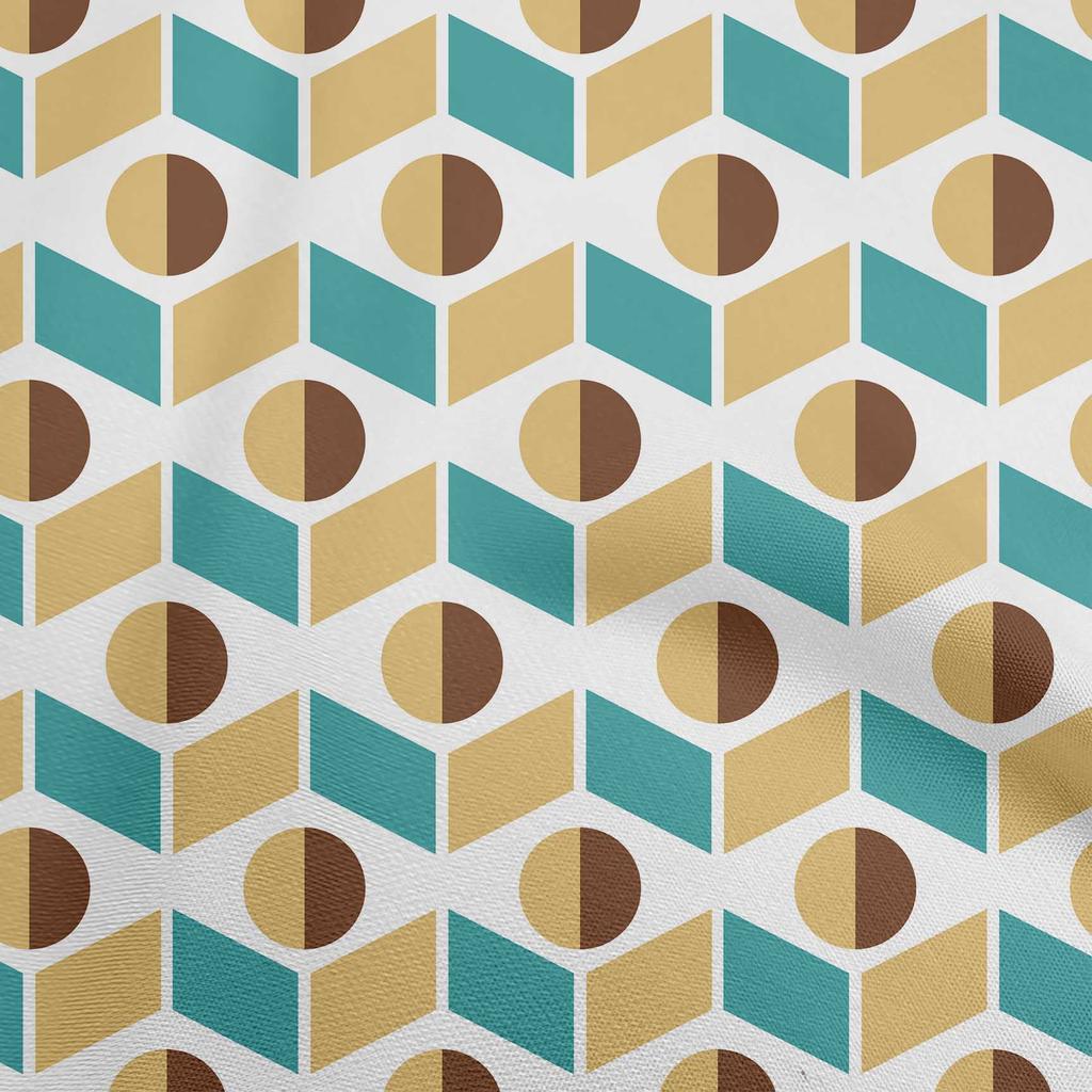 oneOone Georgette Viscose Green Fabric Geometric  Sewing Craft Projects Fabric Prints By Yard 42 Inch