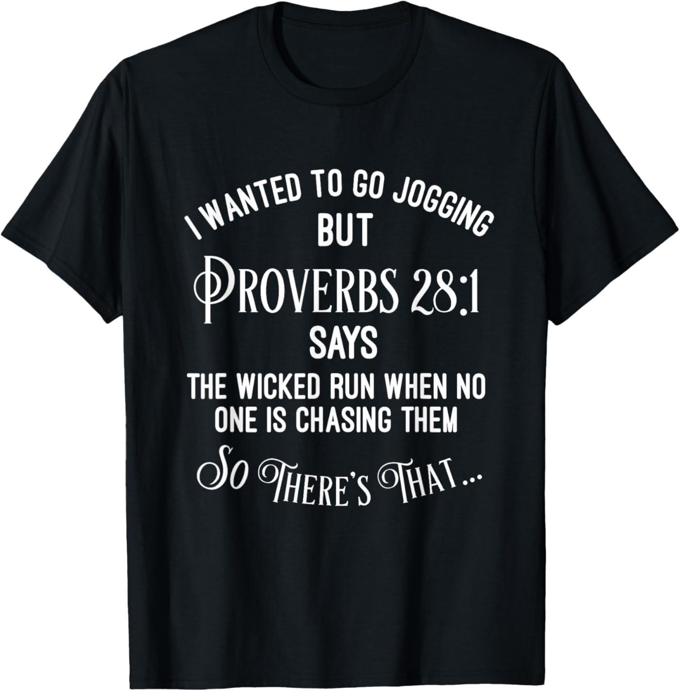 Funny Religious Running Shirt T-Shirt 3XL