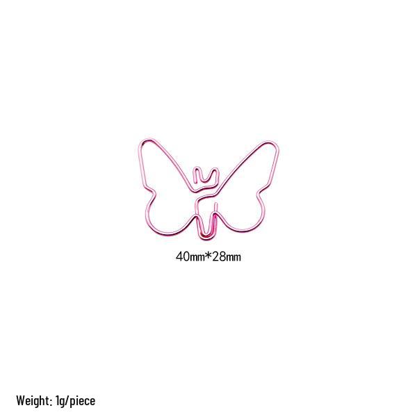 Electroplated Cartoon Insect & Plant Paper Clip Set for Organization