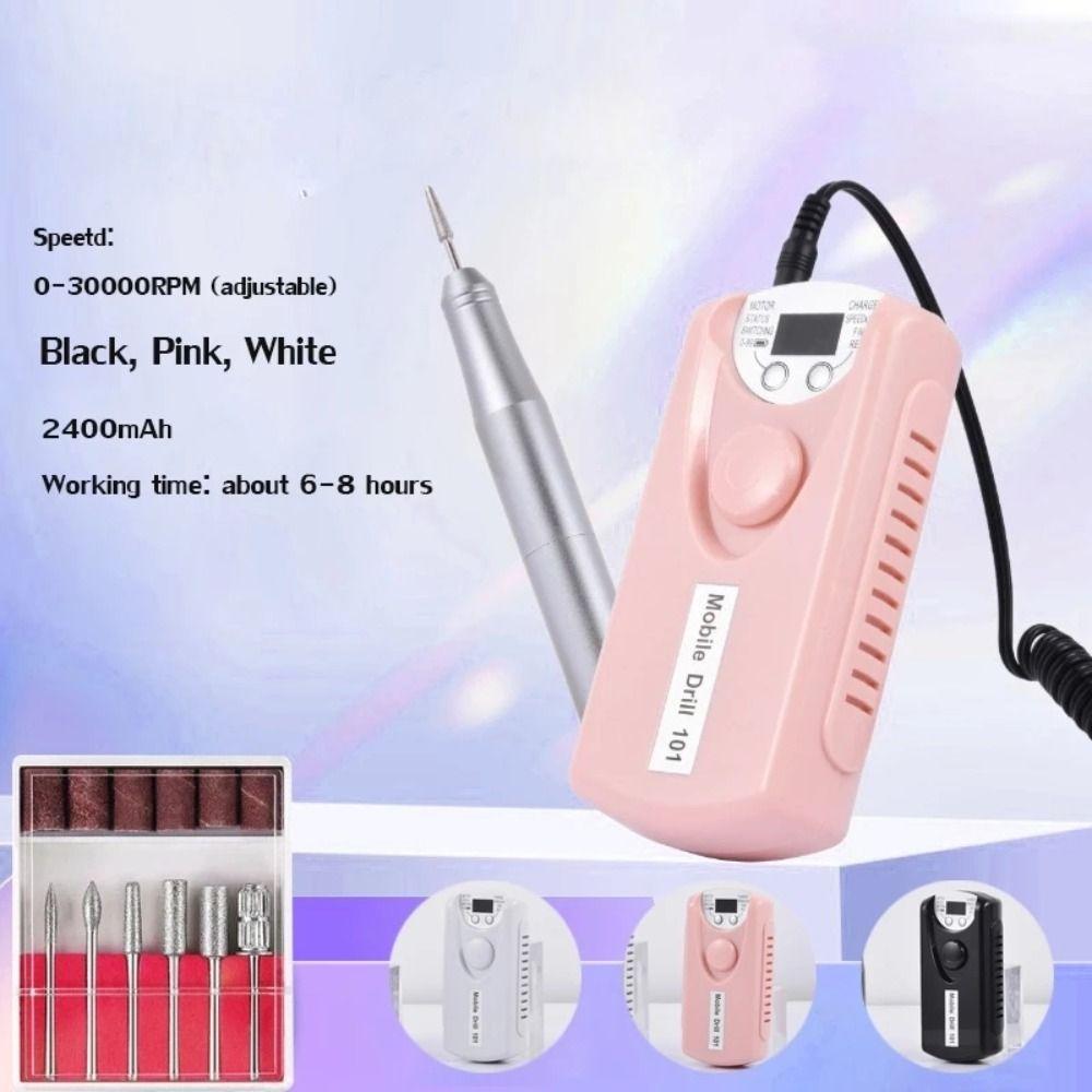 30000 RPM Electric Nail Grinder Professional Nail Polishing Machine Portable Electric Nail Files