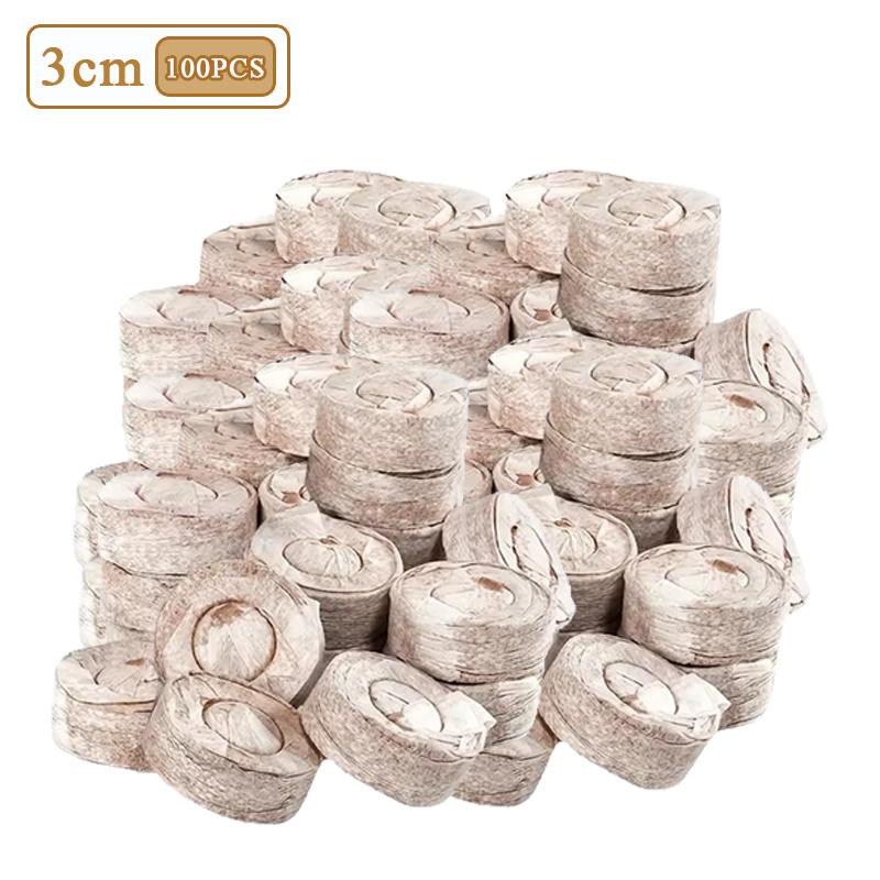 300-20 Stück Anzuchtblöcke Kokosfaser Anzuchtschale Komprimierte Erde für Pflanzenstecklinge Gemüse Blume Kräuterzucht