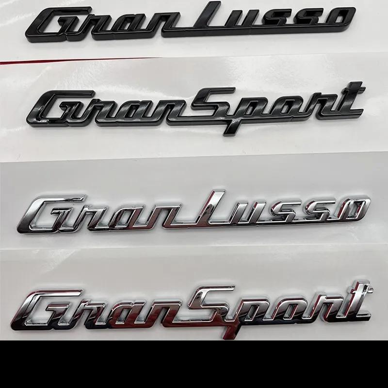 Autocollant Logo Badge Lettres Gransport Granlusso pour Coffre de Voiture Emblème d'Aile GTS Coupe Quattroporte Accessoires