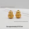 Sterling Silver 24K Gold-Plated Zaki Three-Way Vajra Jewelry DIY Crystal Bracelet & Necklace Material