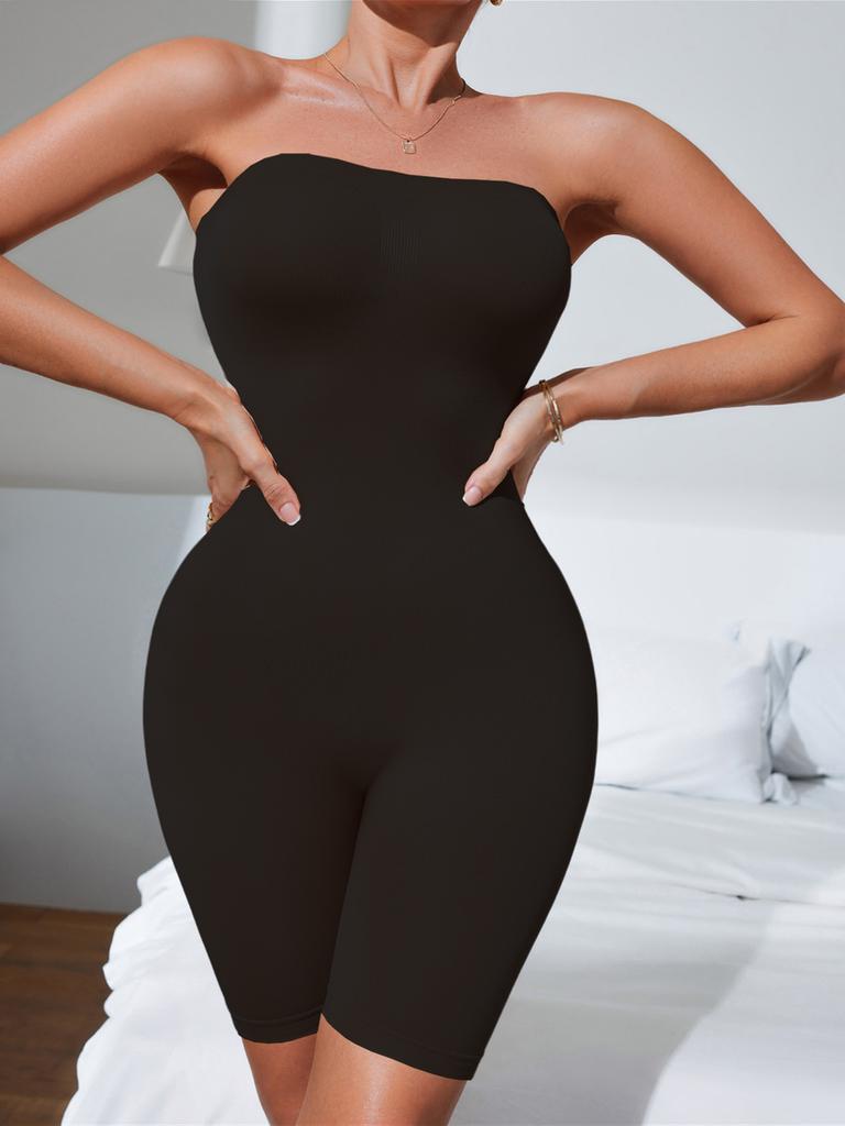 Body Shaping Seamless Bodysuit One-Shoulder Sexy Push-Up Shaping Camisole Bra
