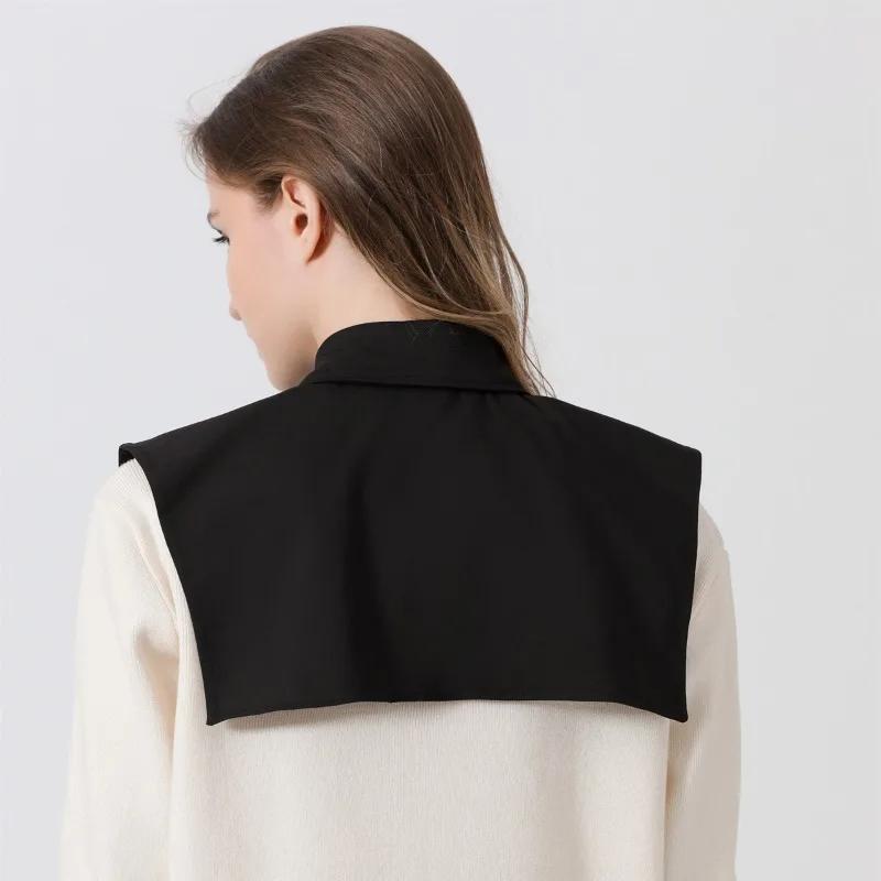 Fake Hemd Kragenspitze Abnehmbares Halbes Hemd Flaches Dickey Große Spitzkragen Lange Revers Schal Damen Falsches Set Faux Oberteile Dreieckskragen