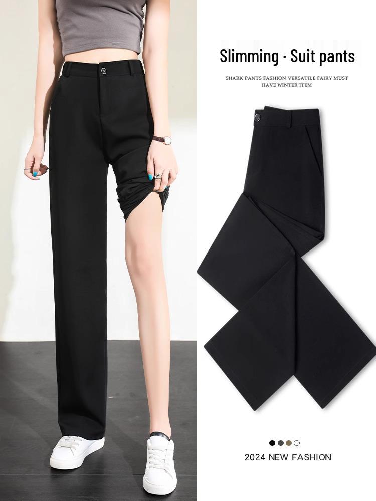 Women's High Waist Wide Leg Draping Trousers - Spring/Autumn Collection