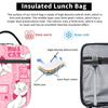 Maries Cat Heat-keeping Meal Tote Thermal Bag Reusable,Meal Container  Leakproof Lunch Box Tote for Men Women Beach  Outing