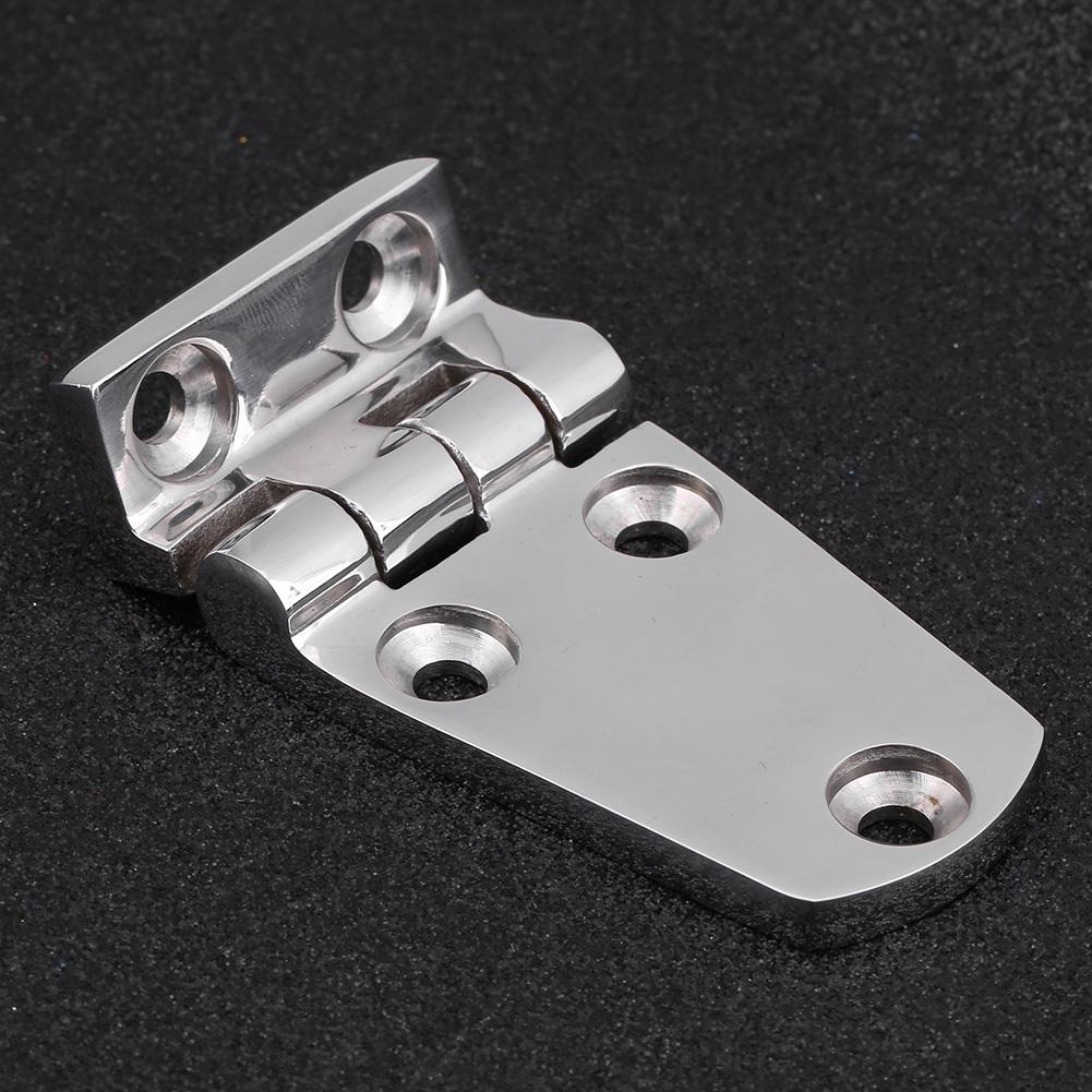 2pcs Stainless Steel Flush Door Hatch Compartment Folding Bending Hinge Casting for Boat Marine