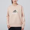 Adidas Logo Print Casual Sport Pullover Sweatshirt Women Tops Pink HD0359
