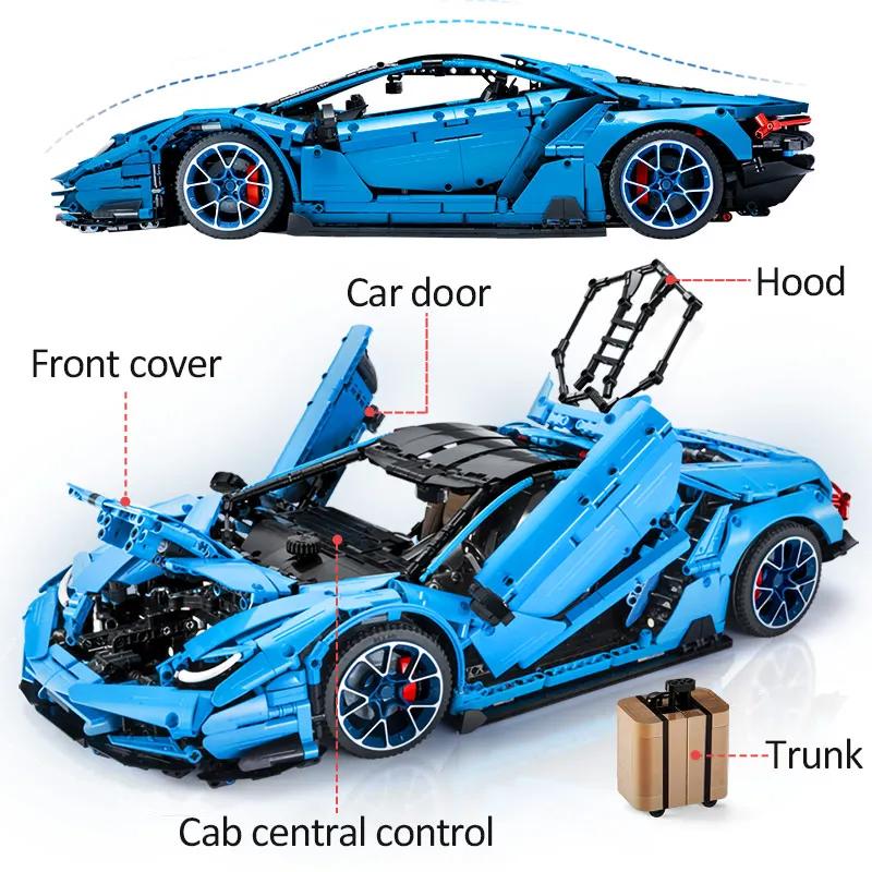 Cada3789 Italian Centennial 1:8 Supercar Model Building Blocks Toys Birthday Christmas Gift