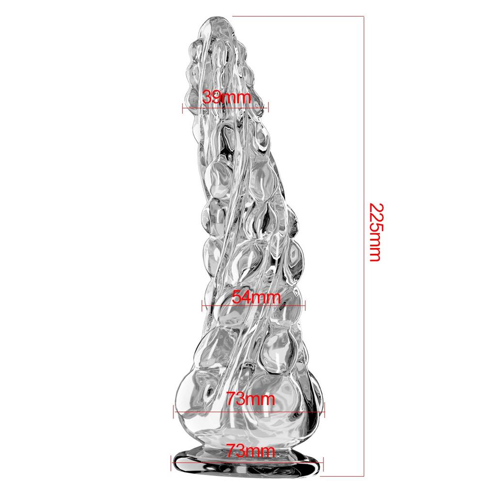 Twisted Beads Anal Plug, Smooth, Soft for Anal/Vaginal Play, Easy - Clean Design with Two Sizes for Beginners & Pros