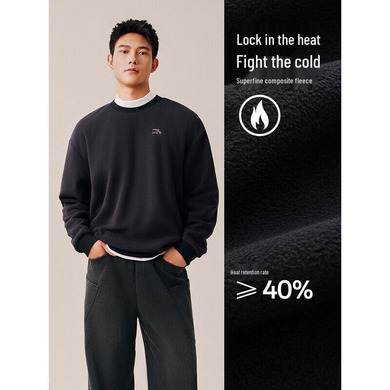 ANTA Men s Fleece Crew Neck Sweatshirt XL
