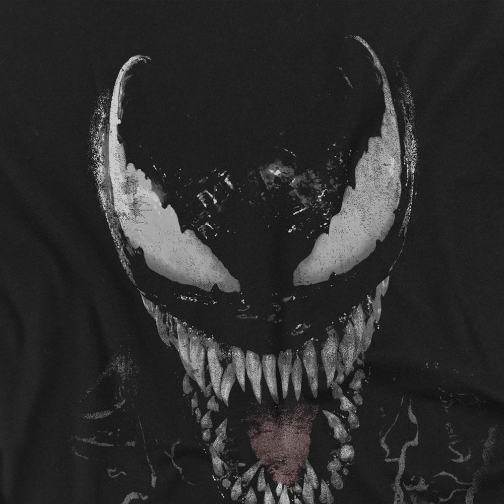 Marvel Womens/Ladies Venom Face Long-Sleeved T-Shirt