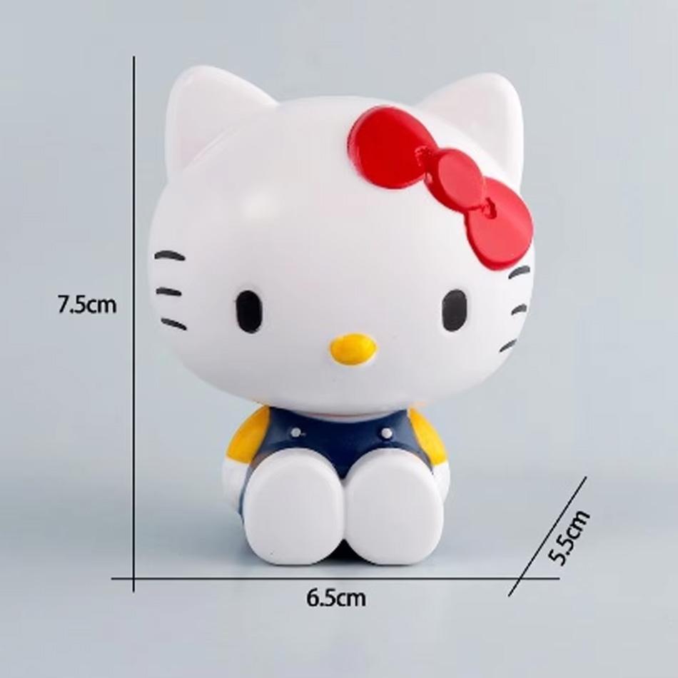Zabawki Figurki Akcji Lalki Model Ozdoba Biurko Sanrio Kuromi Melody Cinnamoroll Prezenty Urodzinowe dla Dzieci Dekoracja Tortu