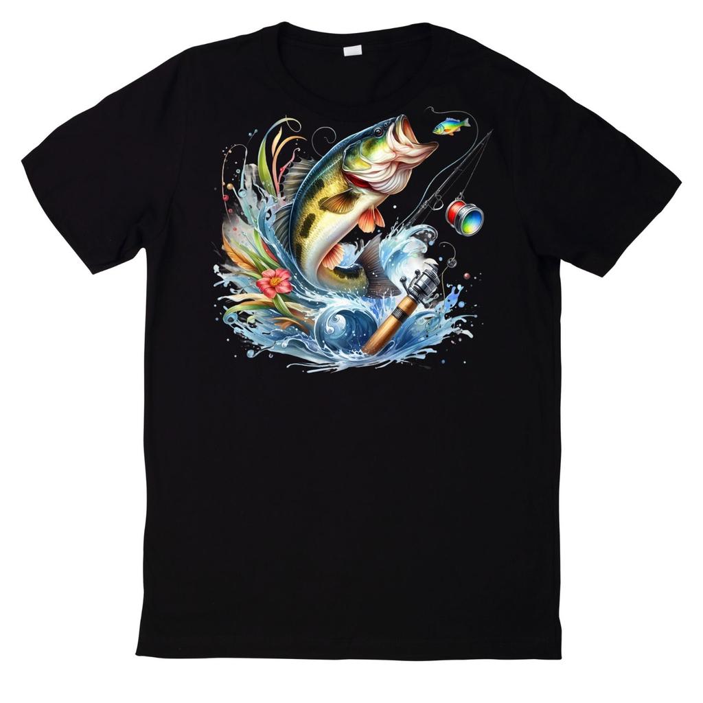 T-Shirt Lustiges Angler Fisch MotivWird in neuem Fenster oder Tab geöffnet