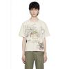Mens Womens Streetwear Oversized Cotton Tee With Graphic Print Washed Distressed Design Casual Top