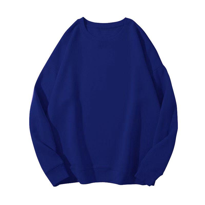 Unisex 280g Velvet Thickened Hoodie - Autumn/Winter 2023: Round Neck, Solid Color, Casual Loose Fit